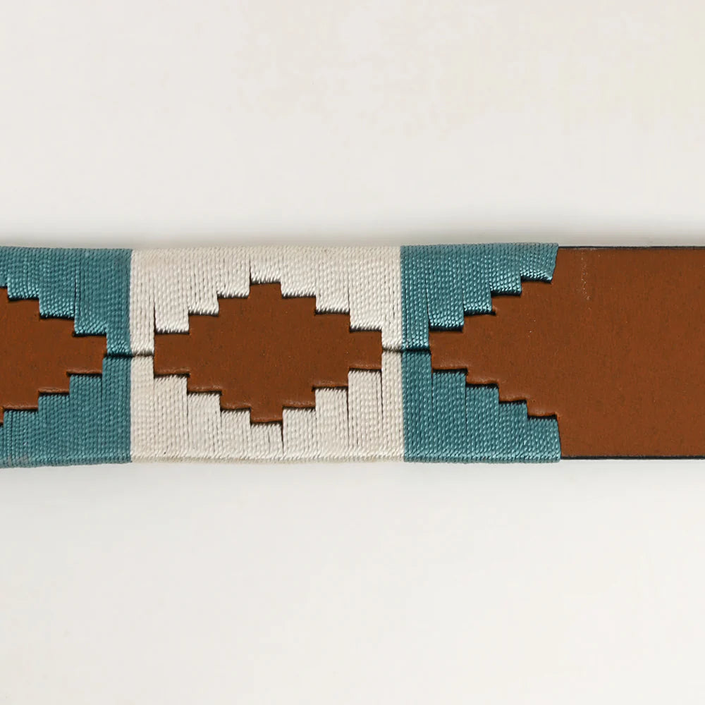 Turquoise Stitch Belt