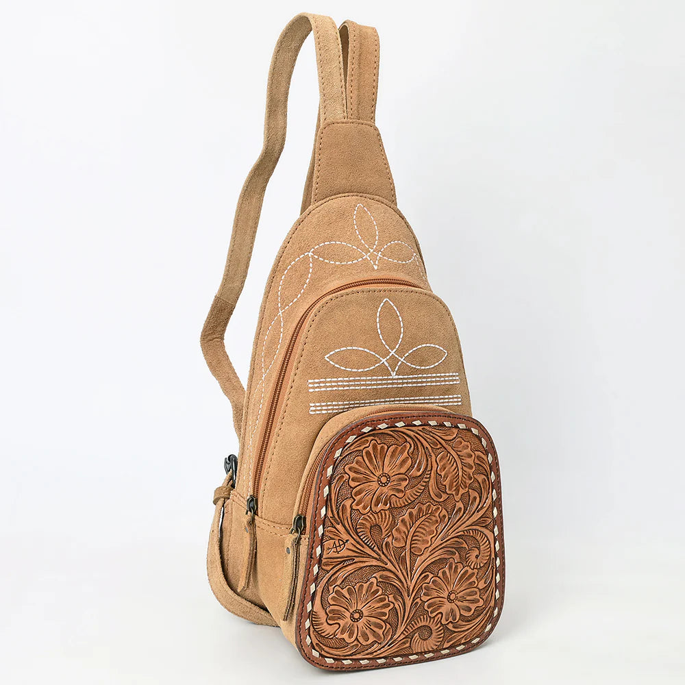 Boot Stitch Sling Backpack