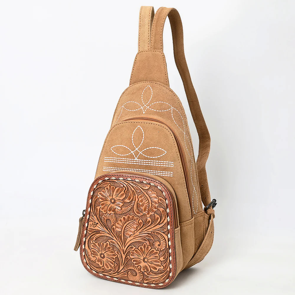 Boot Stitch Sling Backpack