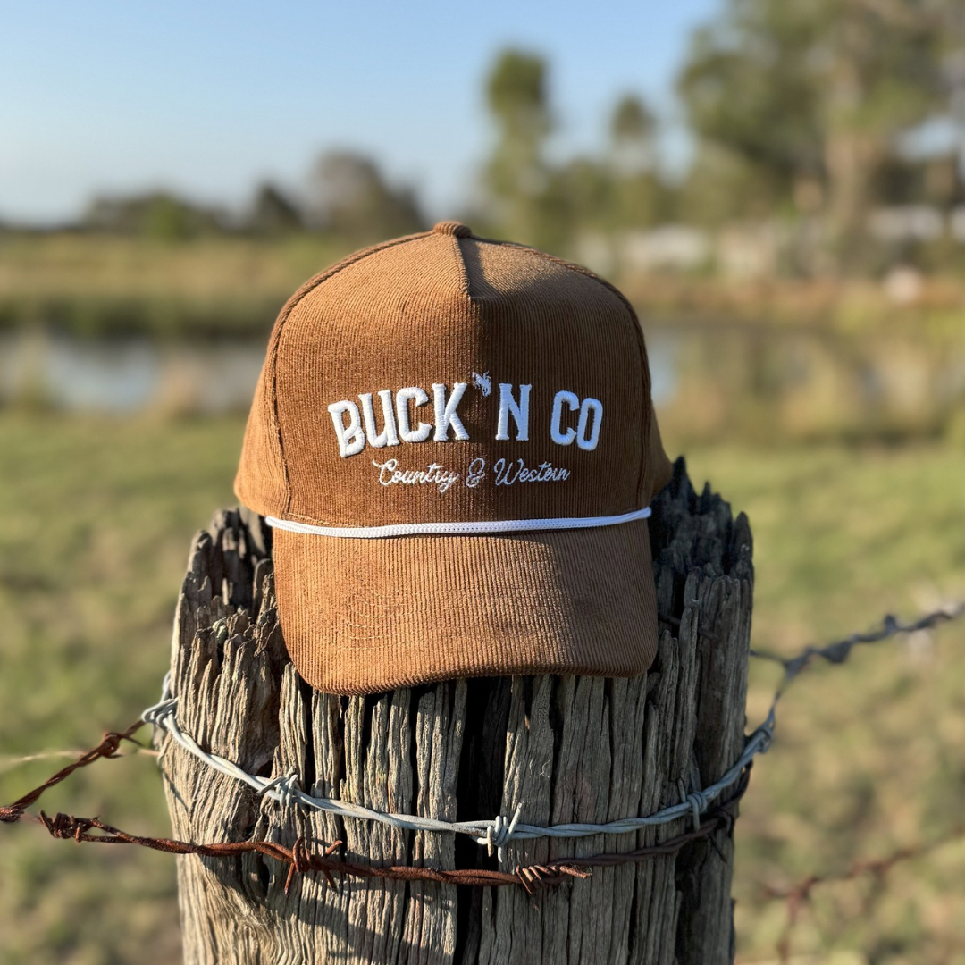 Brown Corduroy Trucker Cap