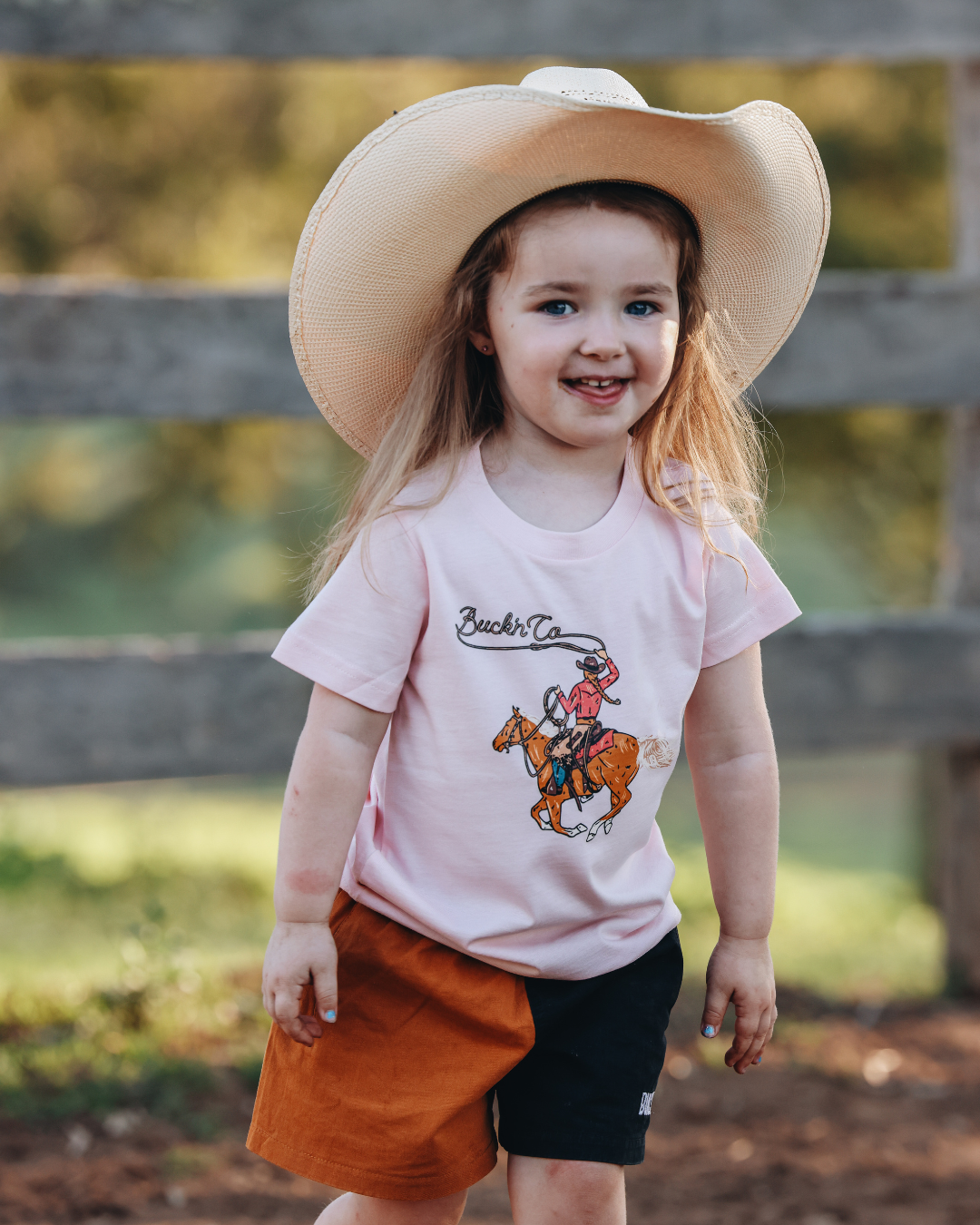 Ropin' Buck Kids T Shirt