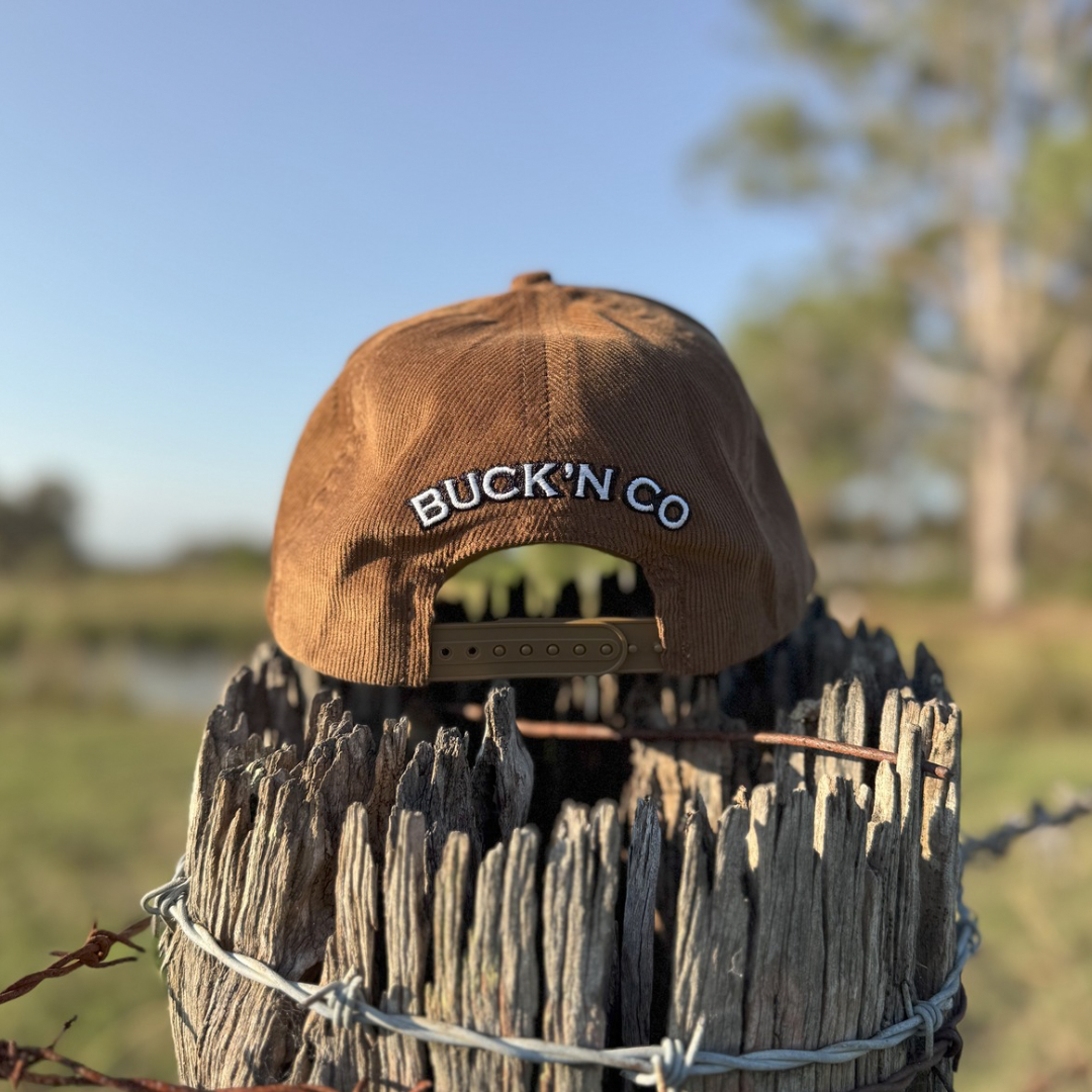 Brown Corduroy Trucker Cap