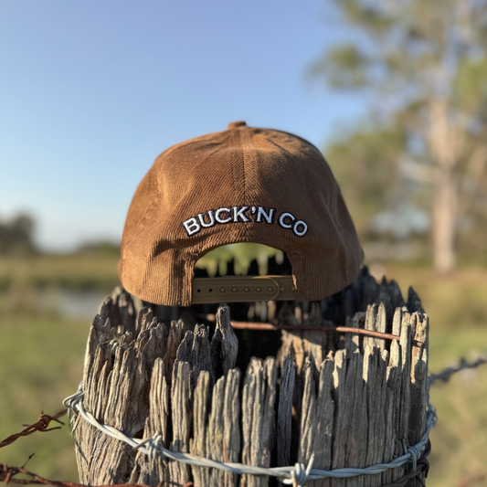 Brown Corduroy Trucker Cap