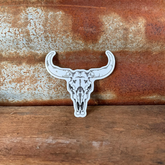 Cow Skull Sticker