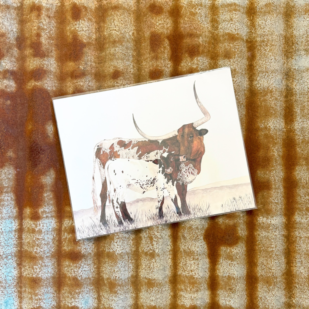 Baby Jewel Longhorn Print