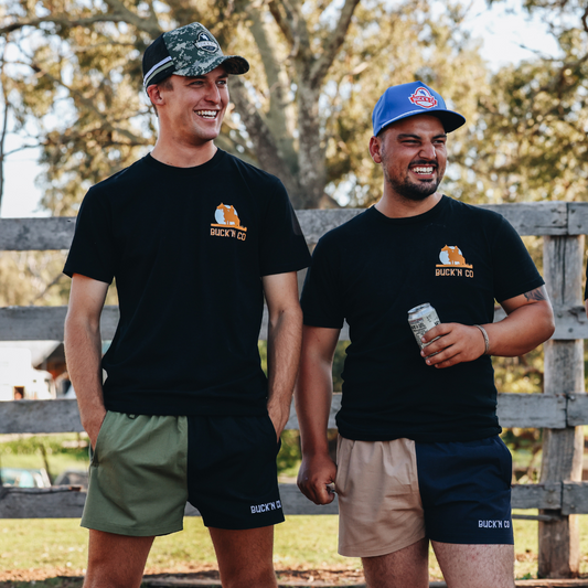 Rugby Shorts - Black & Green