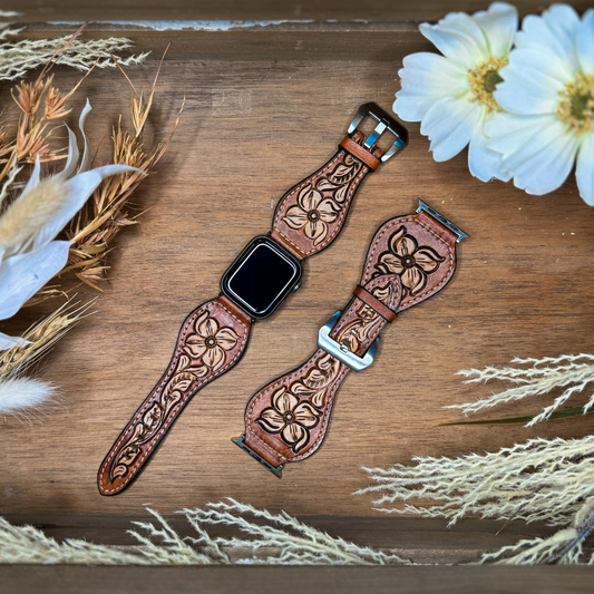 Apple Watch Band - Tan Floral