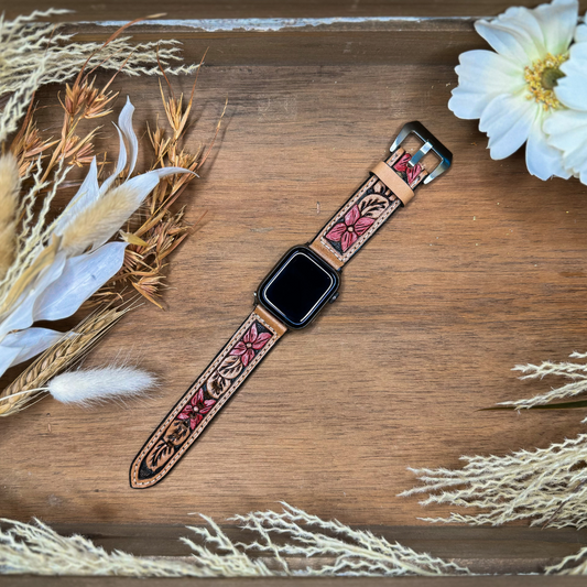 Apple Watch Band - Red Kalanchoe