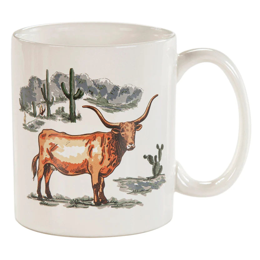 Paseo Road Longhorn Mugs