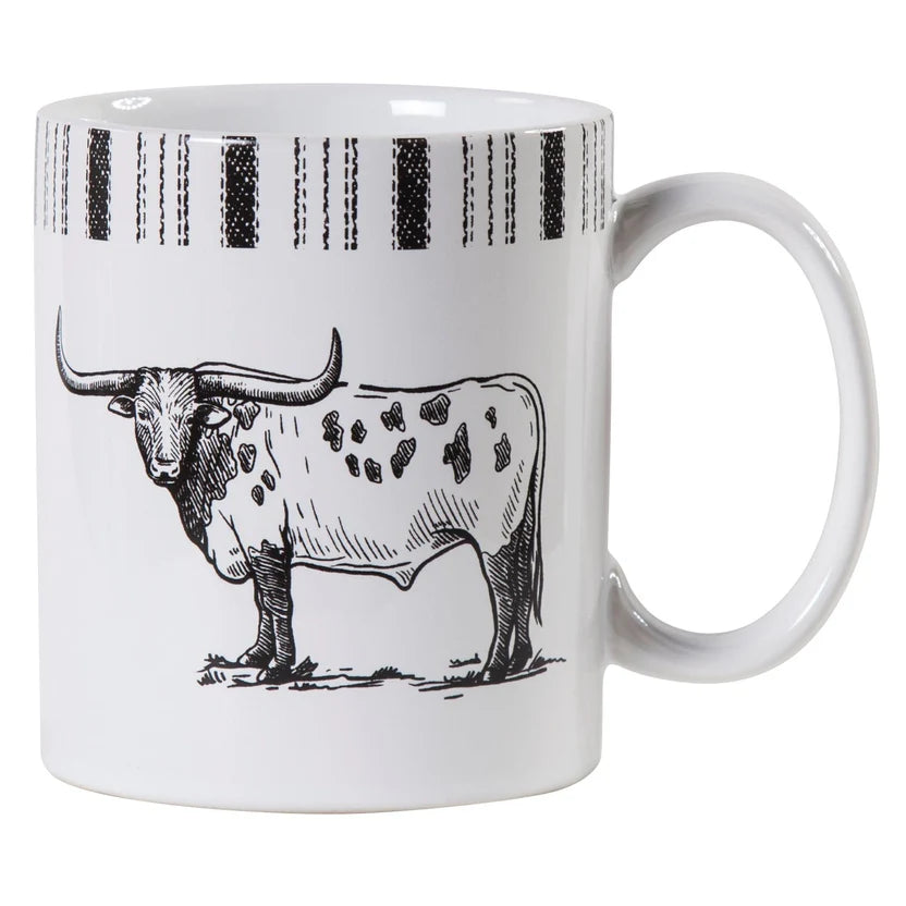 Paseo Road Longhorn Mugs