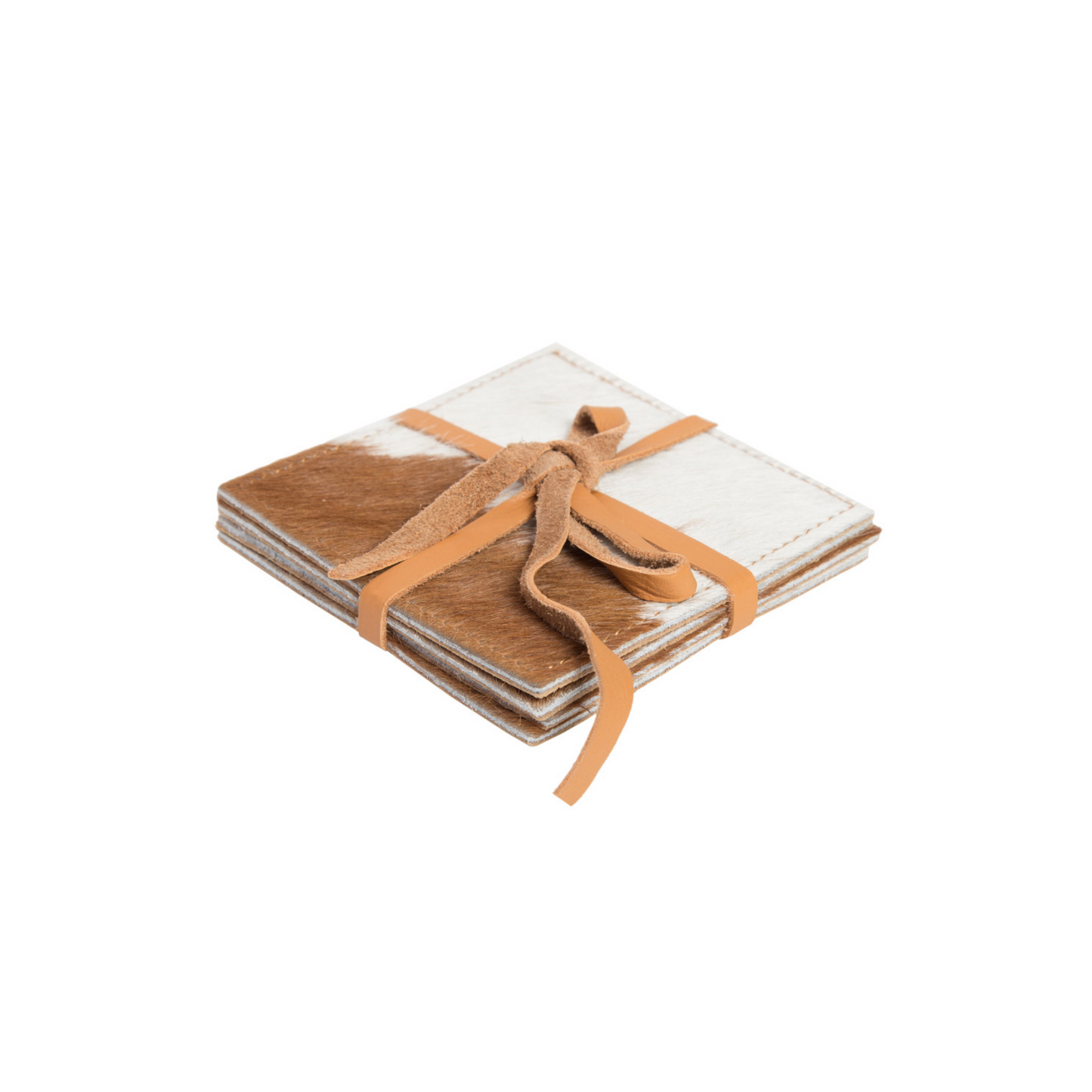 Cowhide Coasters Set of 4